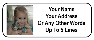 30 Custom Photo / Graphic Personalized Address Labels