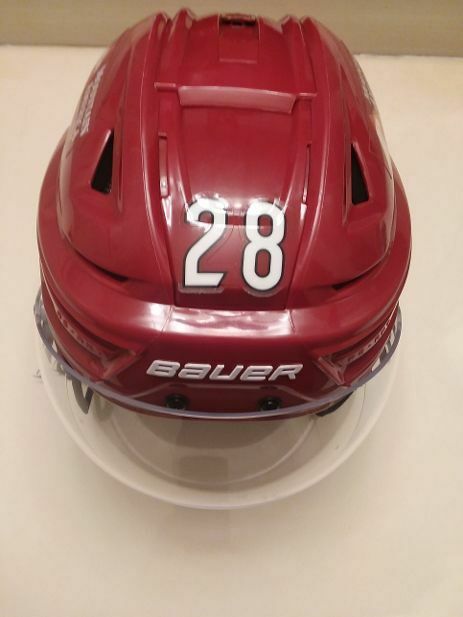 Arizona Coyotes Dryden Hunt Game-worn #28 Red Bauer Helmet W/new Logos 2020-21